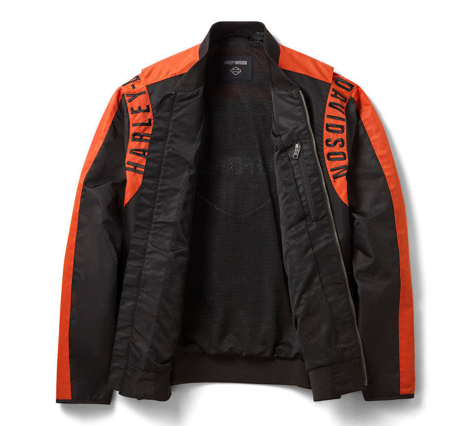 Giubbotto bomber in nylon H-D Mainstreet da uomo