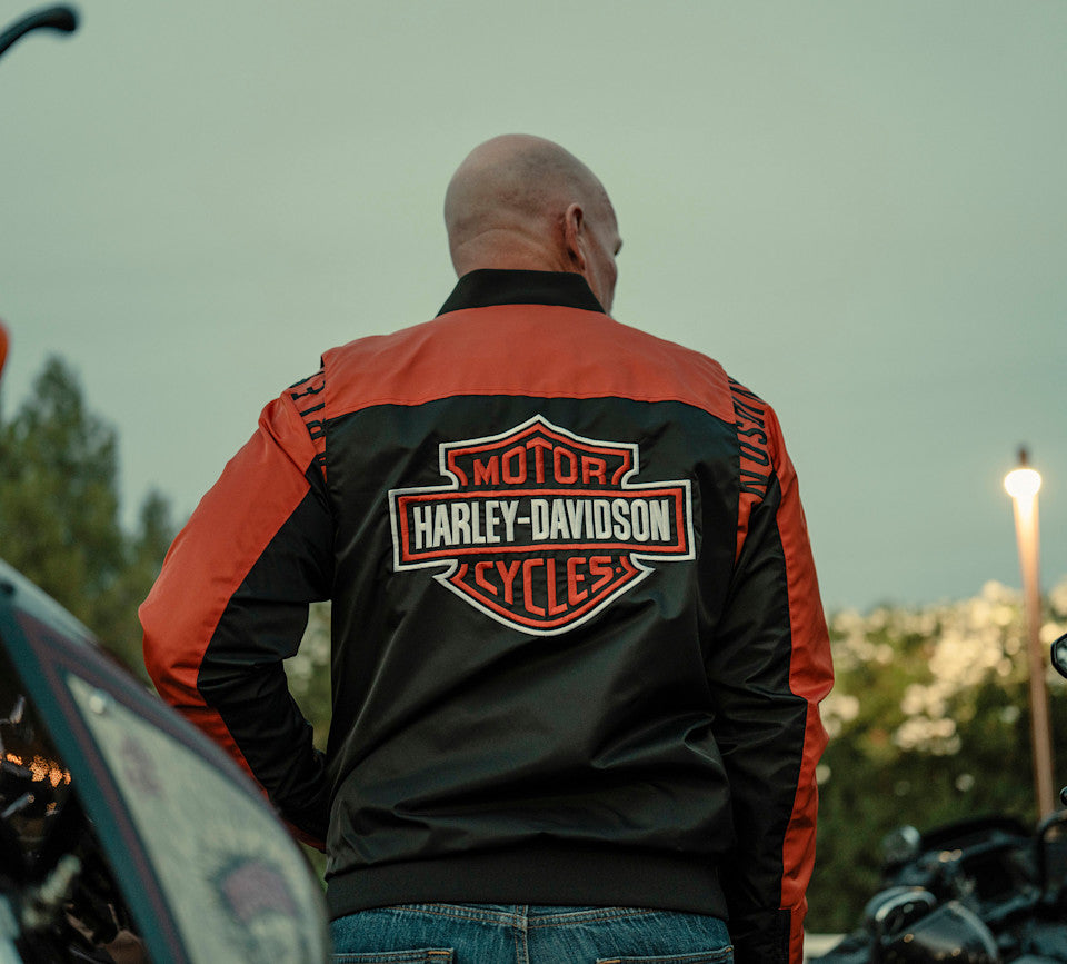 Giubbotto bomber in nylon H-D Mainstreet da uomo