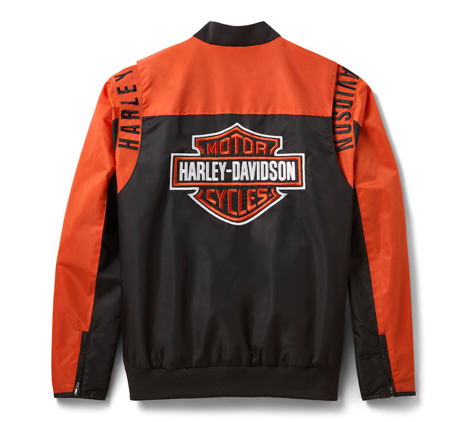 Giubbotto bomber in nylon H-D Mainstreet da uomo