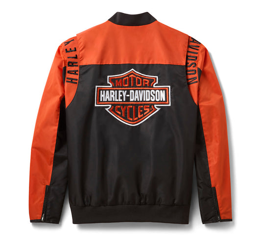 Giubbotto bomber in nylon H-D Mainstreet da uomo