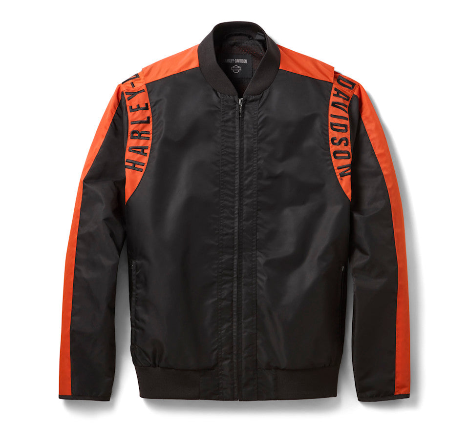 Giubbotto bomber in nylon H-D Mainstreet da uomo