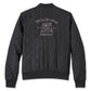 Giacca bomber da donna Harley-Davidson Old English Rose trapuntata nera