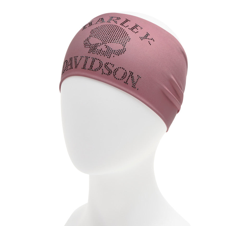 Fascia per capelli Willie G Bling Skull da donna - Rosa nostalgico