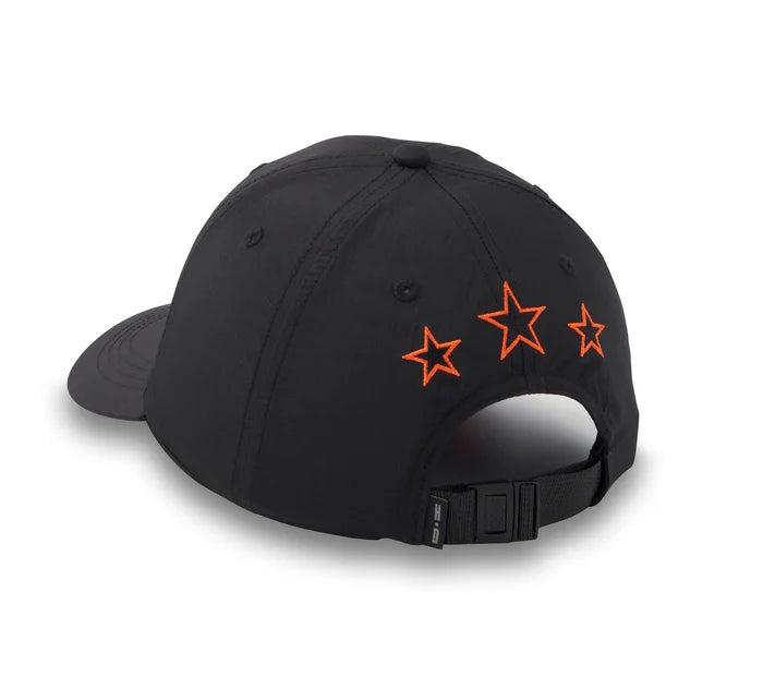 Cappellino regolabile da donna Three Stars Bar & Shield - Harley Black