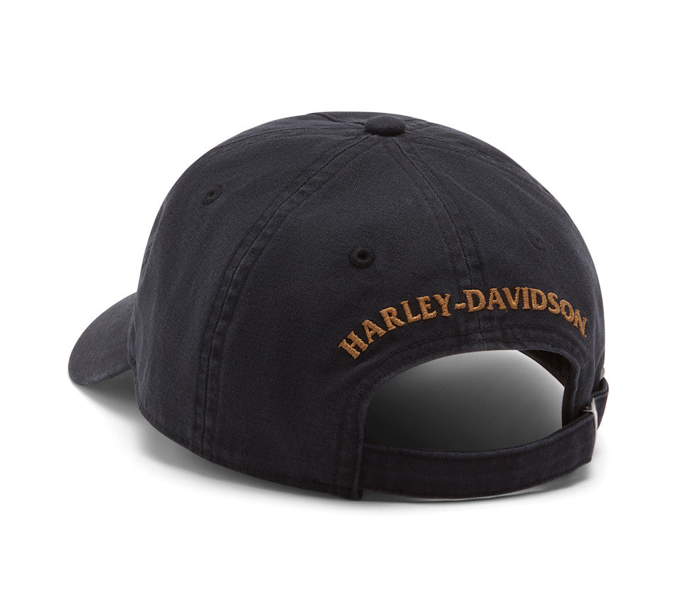 Cappellino regolabile da uomo H-D American Classic Switchback - Harley Black.