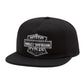 Cappellino da uomo con visiera ribaltabile e catena in stile chopper