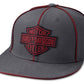 Cappellino da baseball Harley-Davidson® Bar & Shield da uomo - Grigio