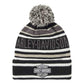 Berretto Harley-Davidson con pompon a righe bianco/nero