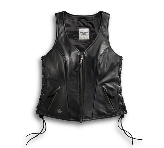 Gilet in pelle Avenue da donna