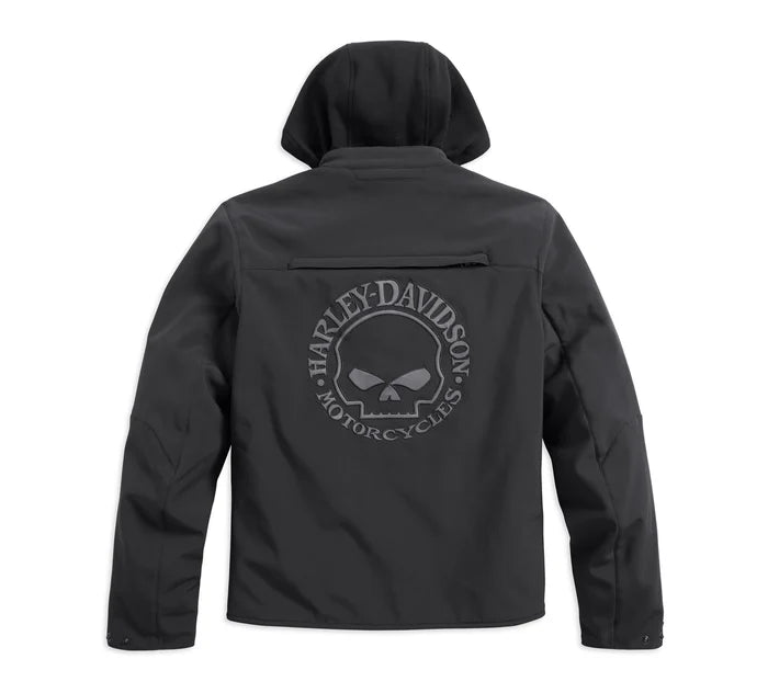 Giacca da moto Skull soft shell 3-in-1 impermeabile e riflettente