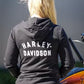 Felpa con cappuccio da donna Harley-Davidson Special Racer Font nera