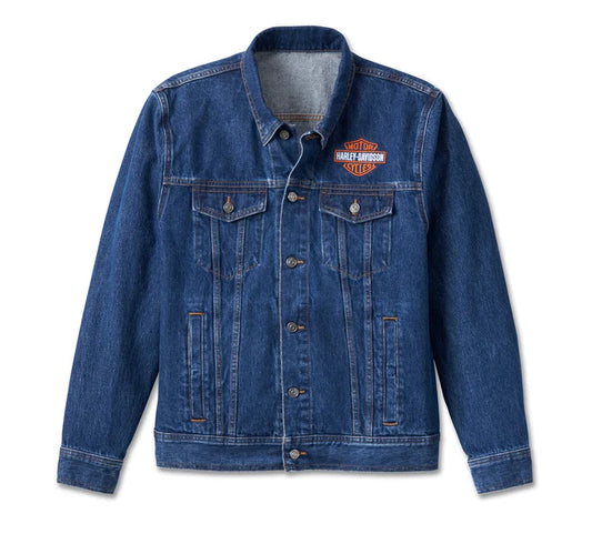 Giacca in denim Harley-Davidson da uomo - Denim lavaggio medio