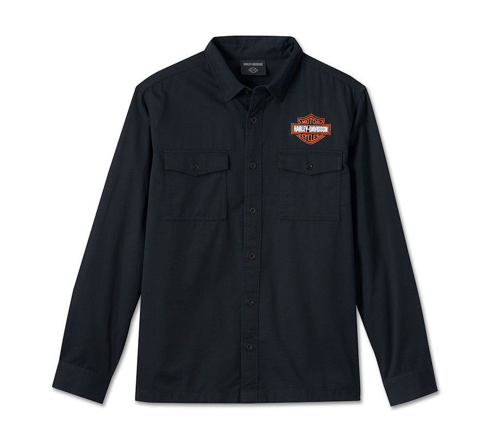 Bar & Shield Long Sleeve Shirt da uomo