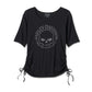 Willie G Skull Tie Knit Top da donna