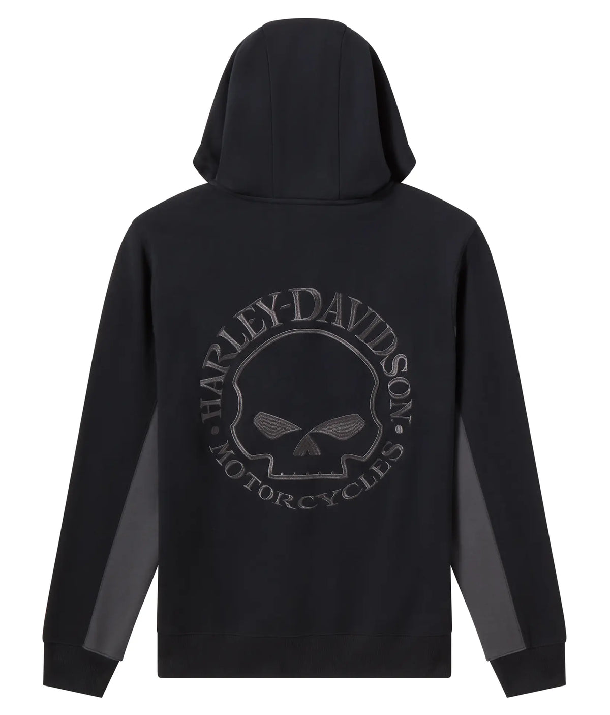 Felpa con zip Harley-Davidson Willie G Skull Ghetta nera