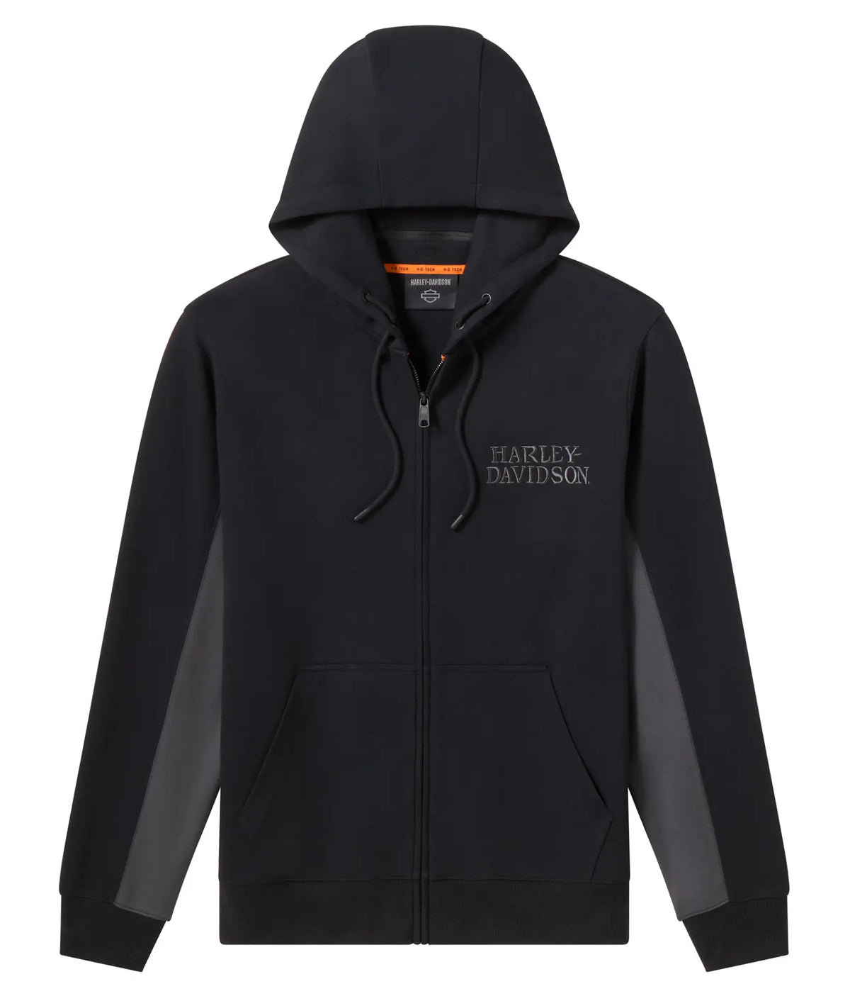 Felpa con zip Harley-Davidson Willie G Skull Ghetta nera