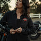Camicia a maniche lunghe da donna Harley-Davidson con logo Bar & Shield in tessuto Bling