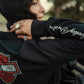 Camicia a maniche lunghe da donna Harley-Davidson con logo Bar & Shield in tessuto Bling