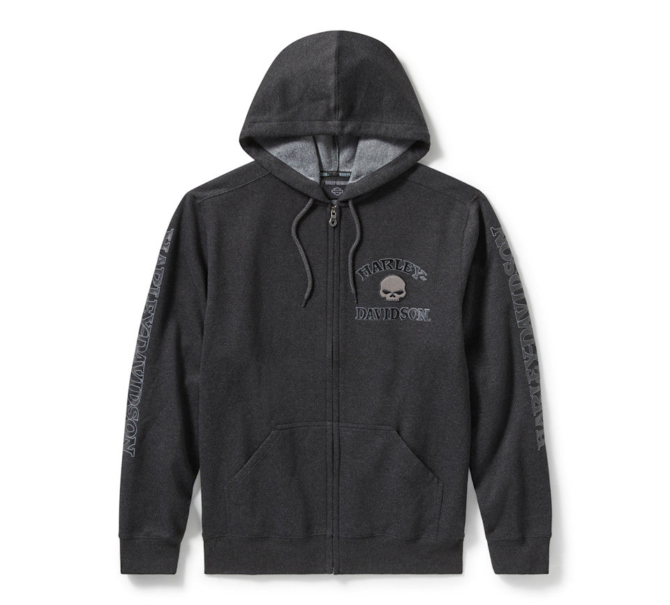 Felpa con cappuccio Willie G™ Skull con cerniera anteriore