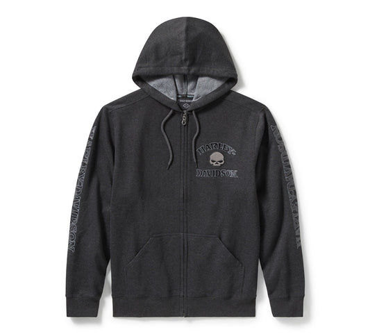 Felpa con cappuccio Willie G™ Skull con cerniera anteriore