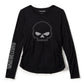 Top raglan Willie G™ Skull a maniche lunghe