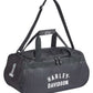 Borsa sportiva Harley-Davidson® Off-White con logo #1 e tracolla - Nera
