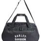 Borsa sportiva Harley-Davidson® Off-White con logo #1 e tracolla - Nera