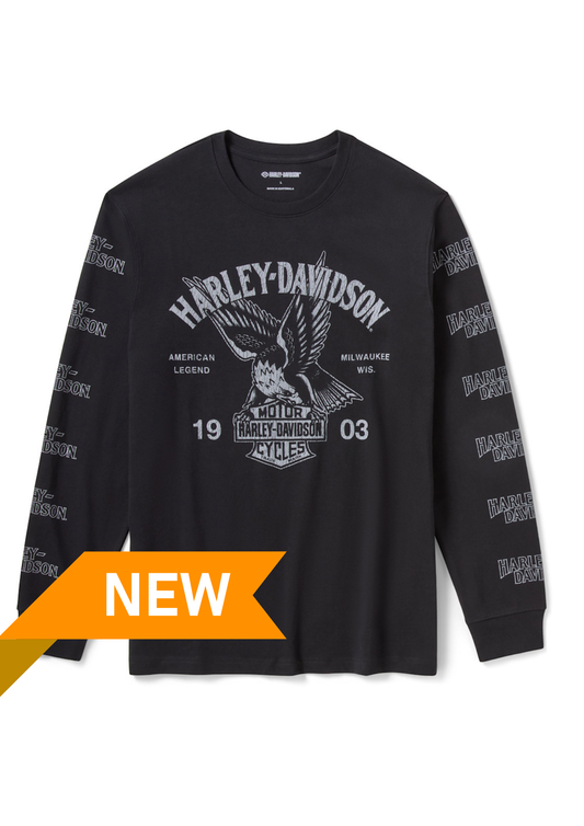 Maglietta a maniche lunghe da uomo H-D American Classic Eagle