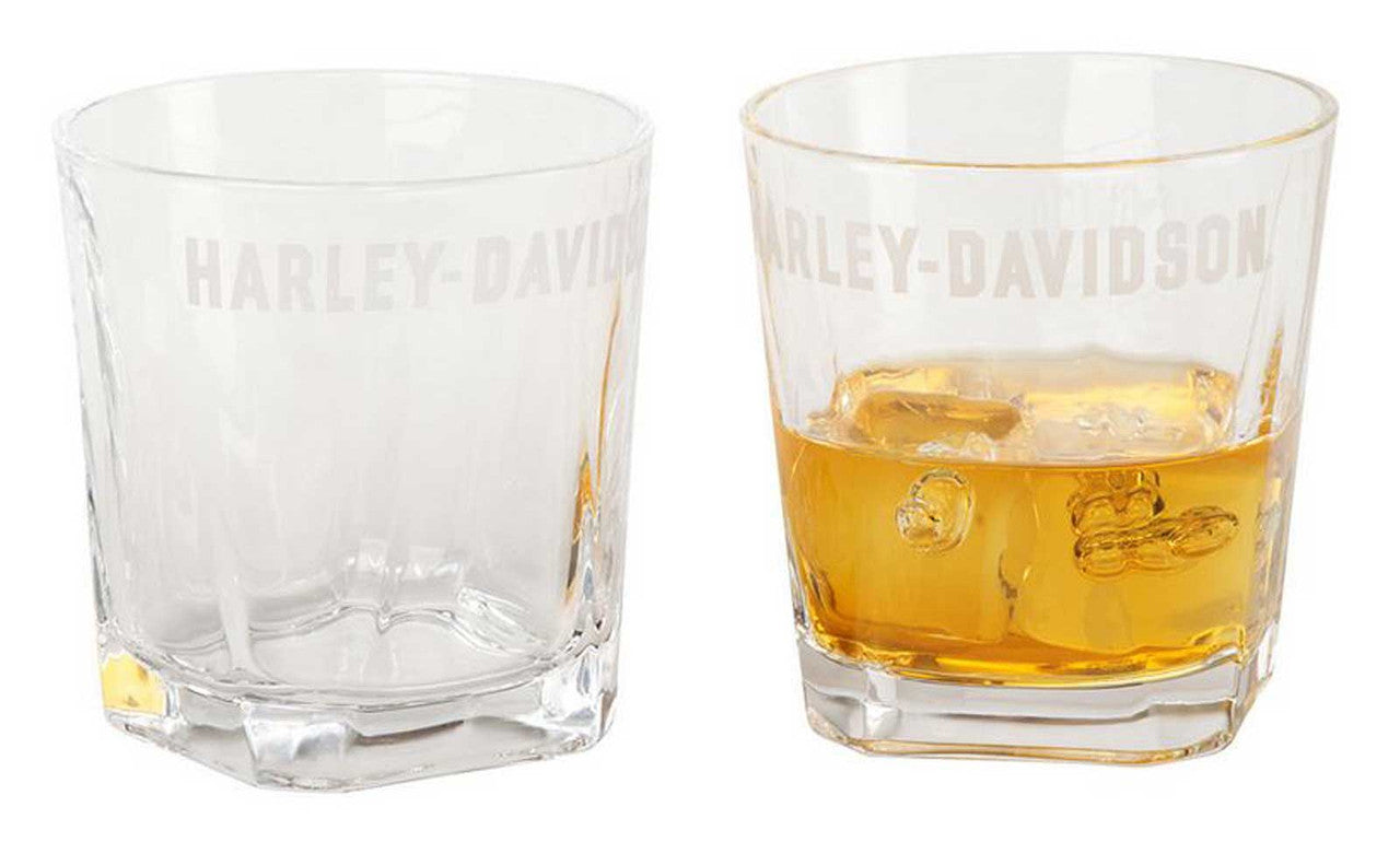 Set Bicchieri Harley-Davidson® Etched Rocks Glass Set