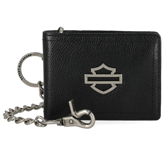 Harley-Davidson® Portafoglio Bar&Shield Slim Bifold in Pelle