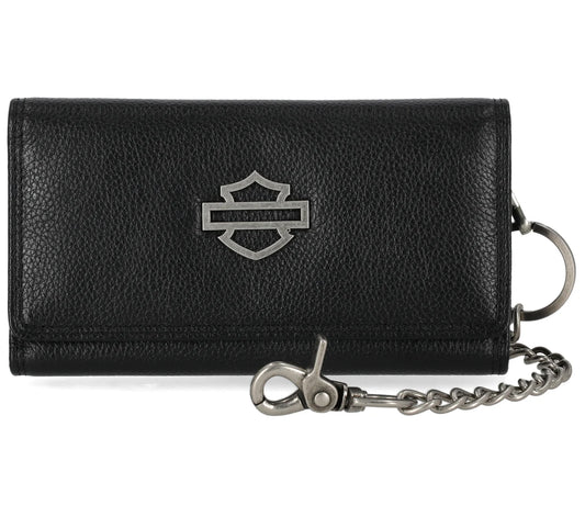 Harley-Davidson® Portafoglio Bar&Shield Trucker in Pelle