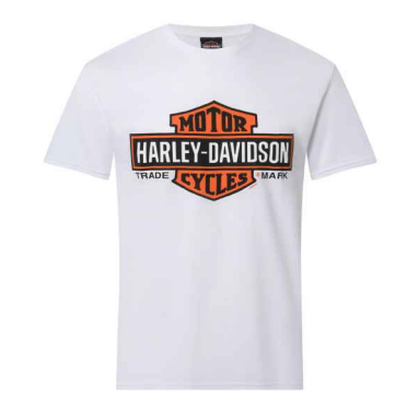 T-Shirt Elongated B&S on white Harley-Davidson Bergamo