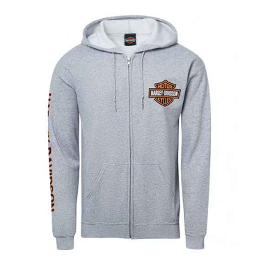 Felpa B&S Gray Harley-Davidson Bergamo