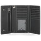 Portafoglio da uomo Harley-Davidson con catena e logo Bar & Shield ricamato, nero