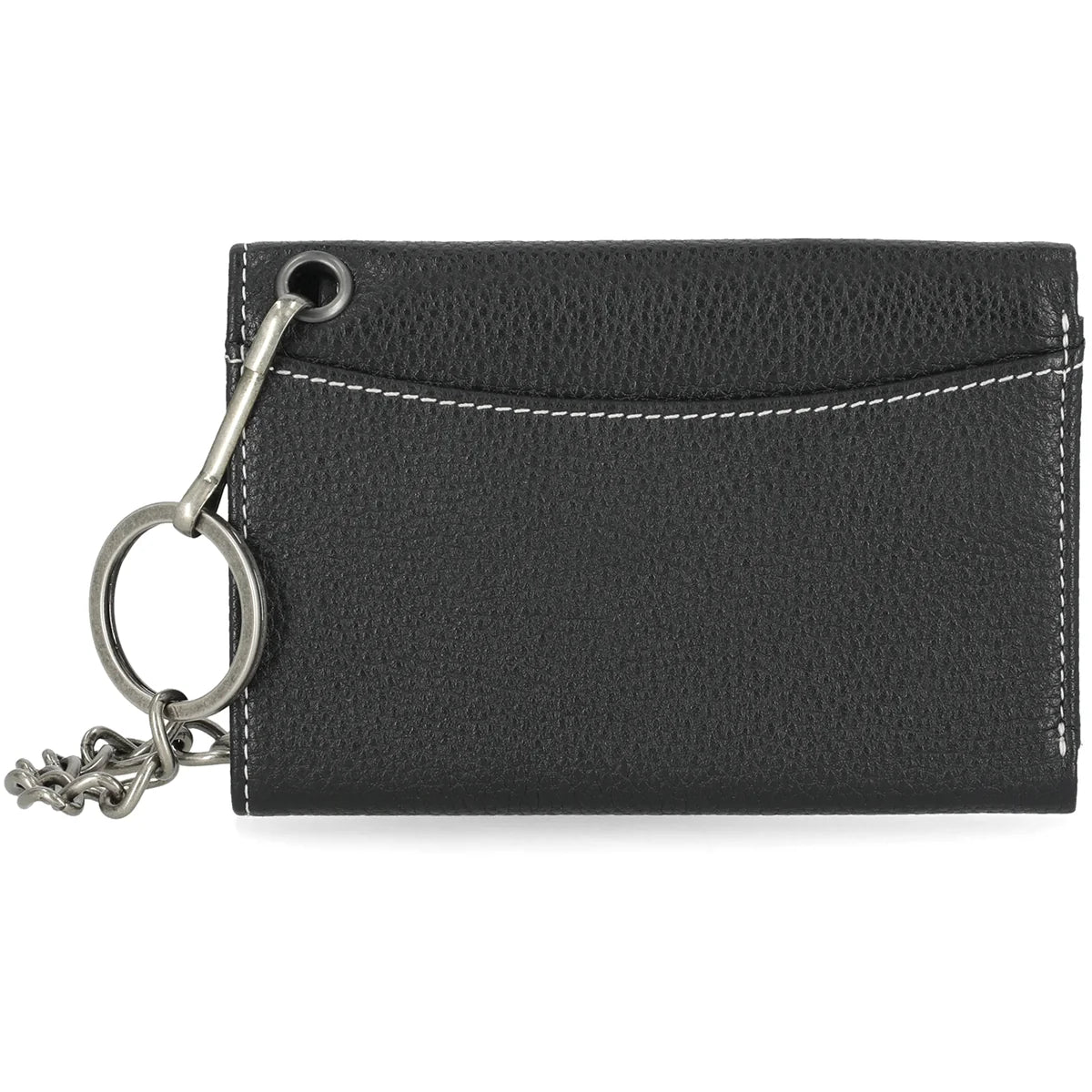 Portafoglio da uomo Harley-Davidson Trifold con Catena e Logo Bar & Shield ricamato