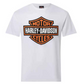 T-Shirt B&S Orange on White Harley- Davidson Bergamo