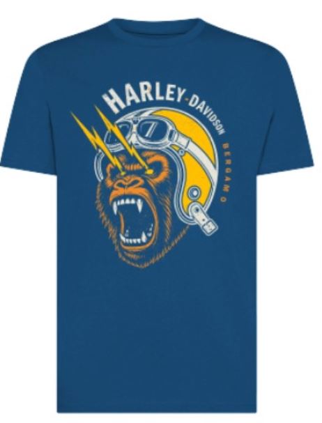 T-SHIRT GORILLA BLU