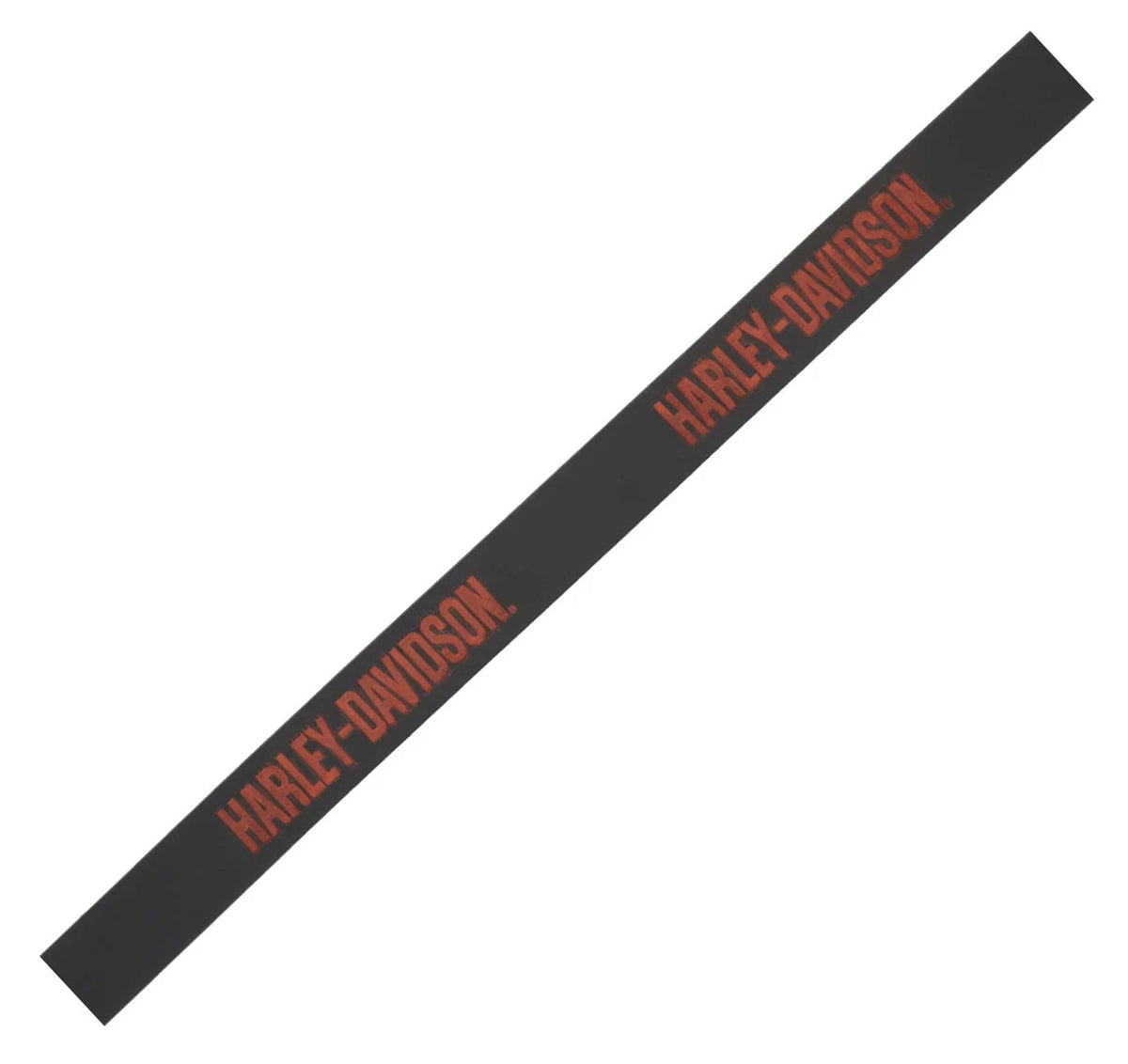 Cintura da uomo Harley-Davidson® in vera pelle con logo HD in rilievo, nera/arancione