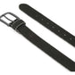 Cintura in pelle nera da donna Harley-Davidson® con logo HD in corsivo e bordo decorato con perline