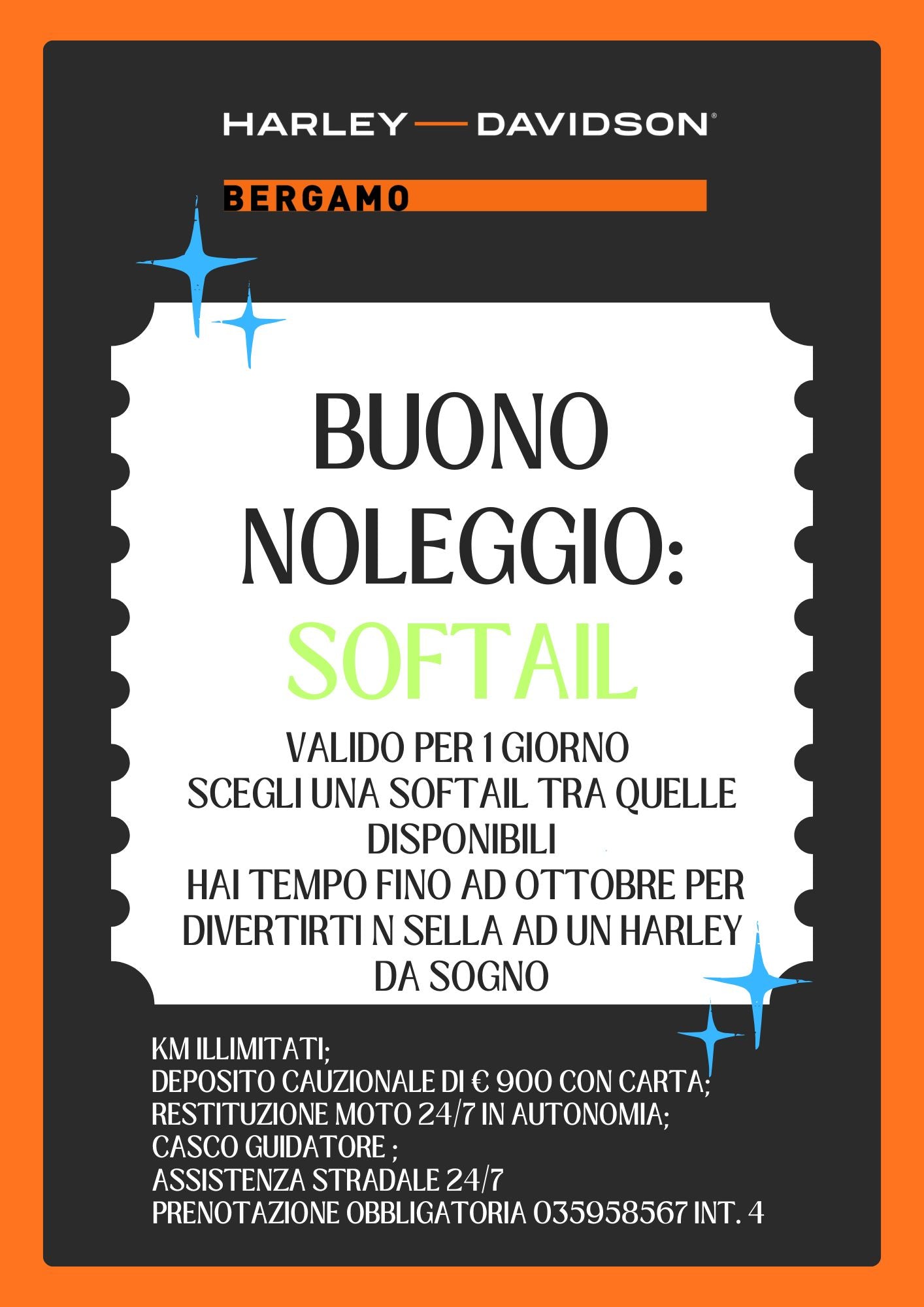BUONO PER NOLEGGIO SOFTAIL