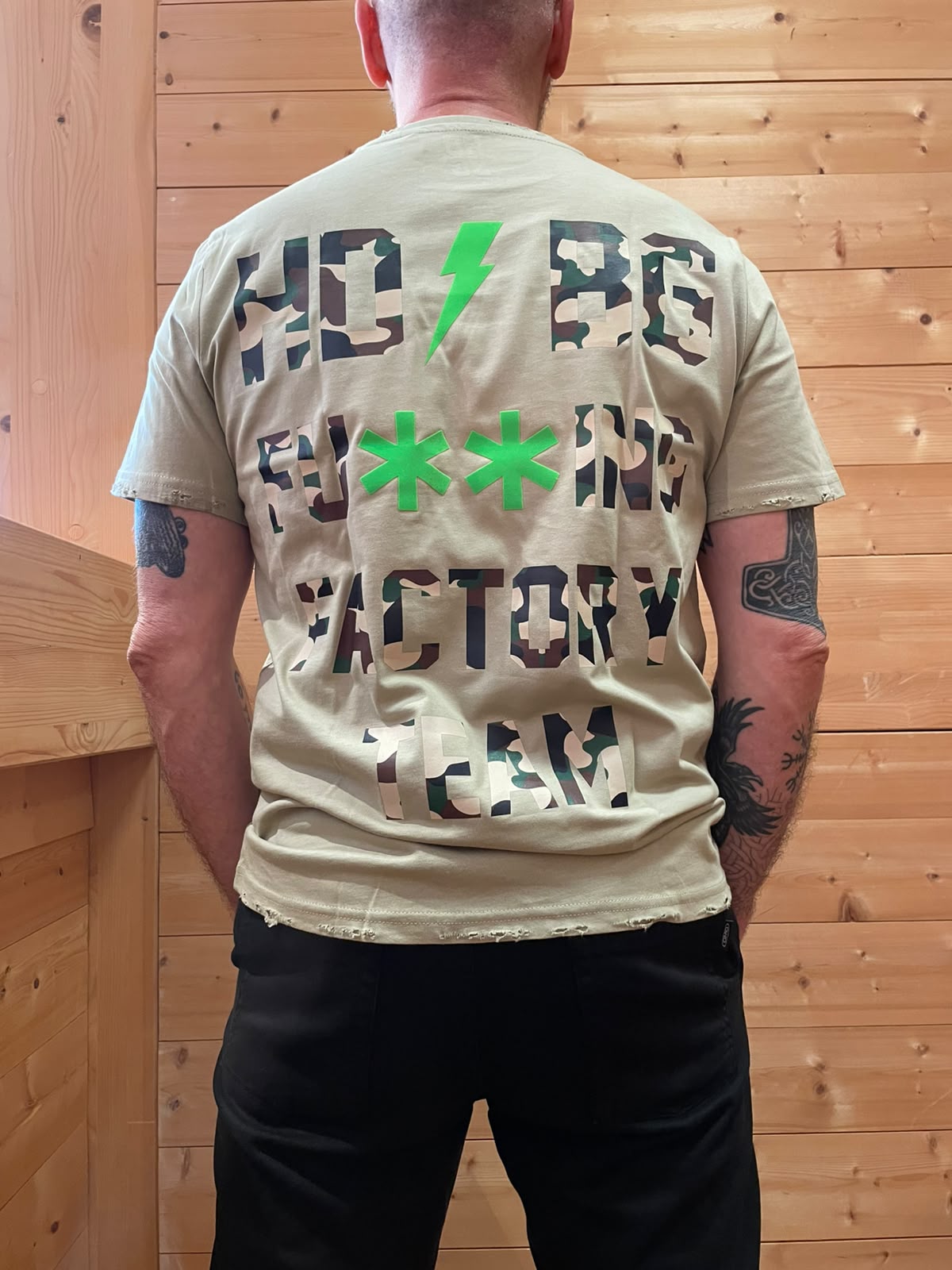 T-Shirt Fu**ing Factory Team camouflage HD Bergamo