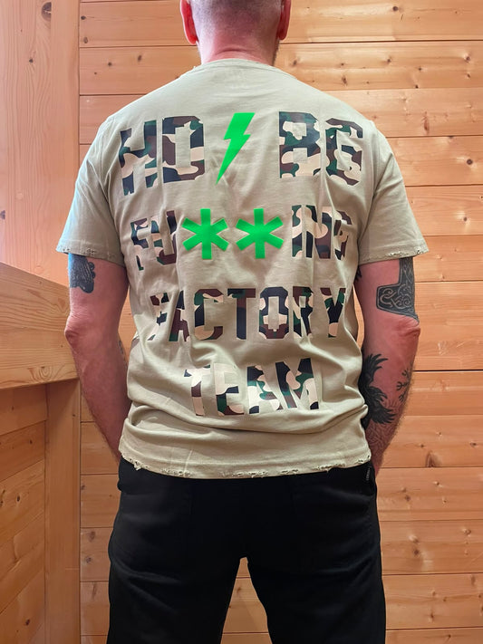 T-Shirt Fu**ing Factory Team camouflage HD Bergamo