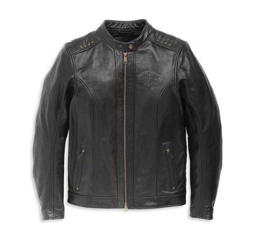 Giacca Pelle Donna Mandarin Harley Davidson