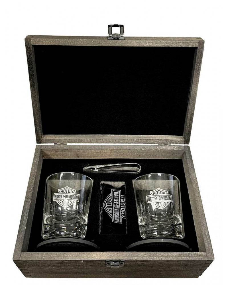 Set bicchieri Harley-Davidson® H-D Premium Whiskey Glass Gift Set