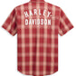 Camicia in popeline da uomo Harley-Davidson® rossa