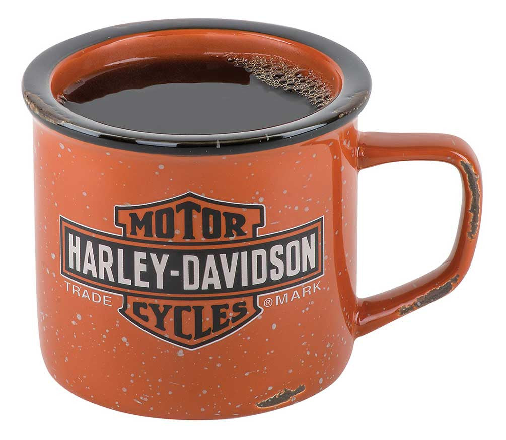 Tazza da campeggio con logo Harley-Davidson® Trademark Bar & Shield - 14 oz.