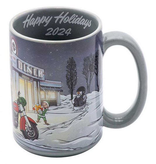 Harley-Davidson® 2024 Biker Santa Ceramic Mug - Holiday Special Mug