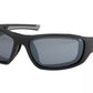 Occhiali da sole Harley-Davidson Blaze Ace nero opaco e specchio argento fumo