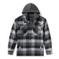 Giacca a quadri con cappuccio Harley-Davidson Traveler grigia