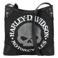 Borsa a tracolla da donna Harley-Davidson® con teschio Willie G decorato, nera